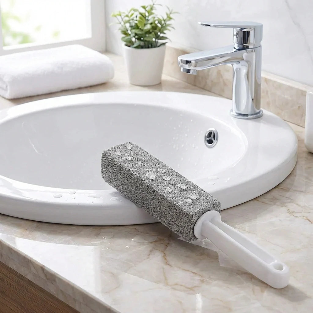 Metal 2 Pcs Toilet Cleaner Brush With Handle (Pack of 2)