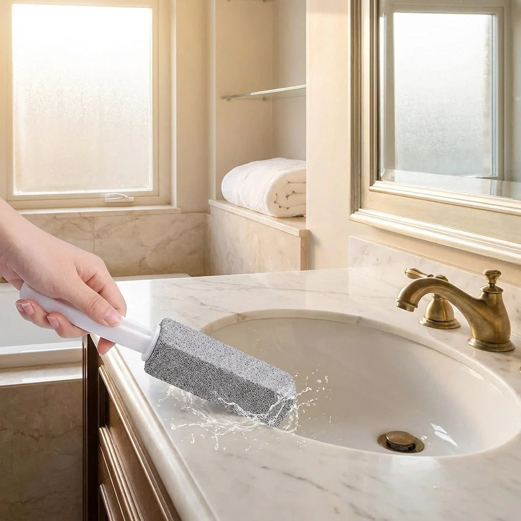Metal 2 Pcs Toilet Cleaner Brush With Handle (Pack of 2)