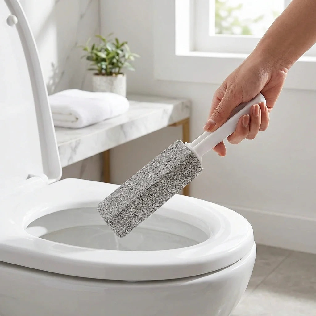 Metal 2 Pcs Toilet Cleaner Brush With Handle (Pack of 2)