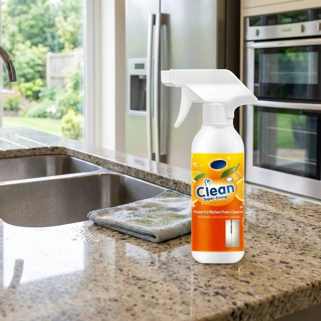 Clean Super Strong Powerful Kitchen Foam Cleaner 500 ml Pack of 2