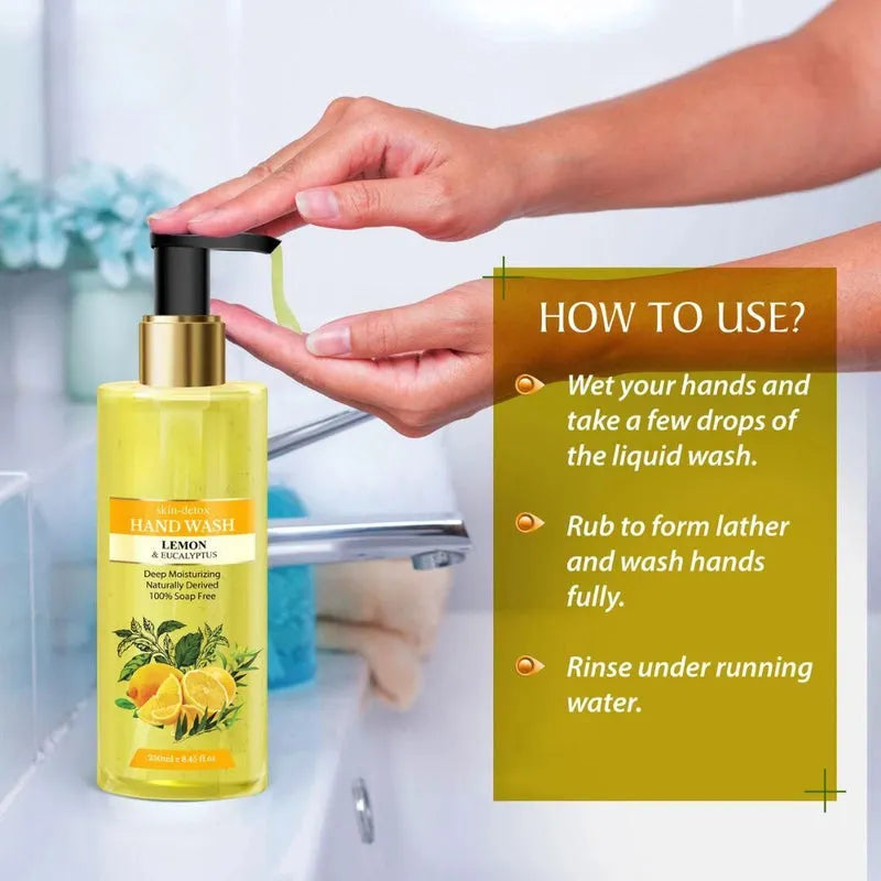Lemon & Eucalyptus Skin-Detox Hand Wash (250 ml)