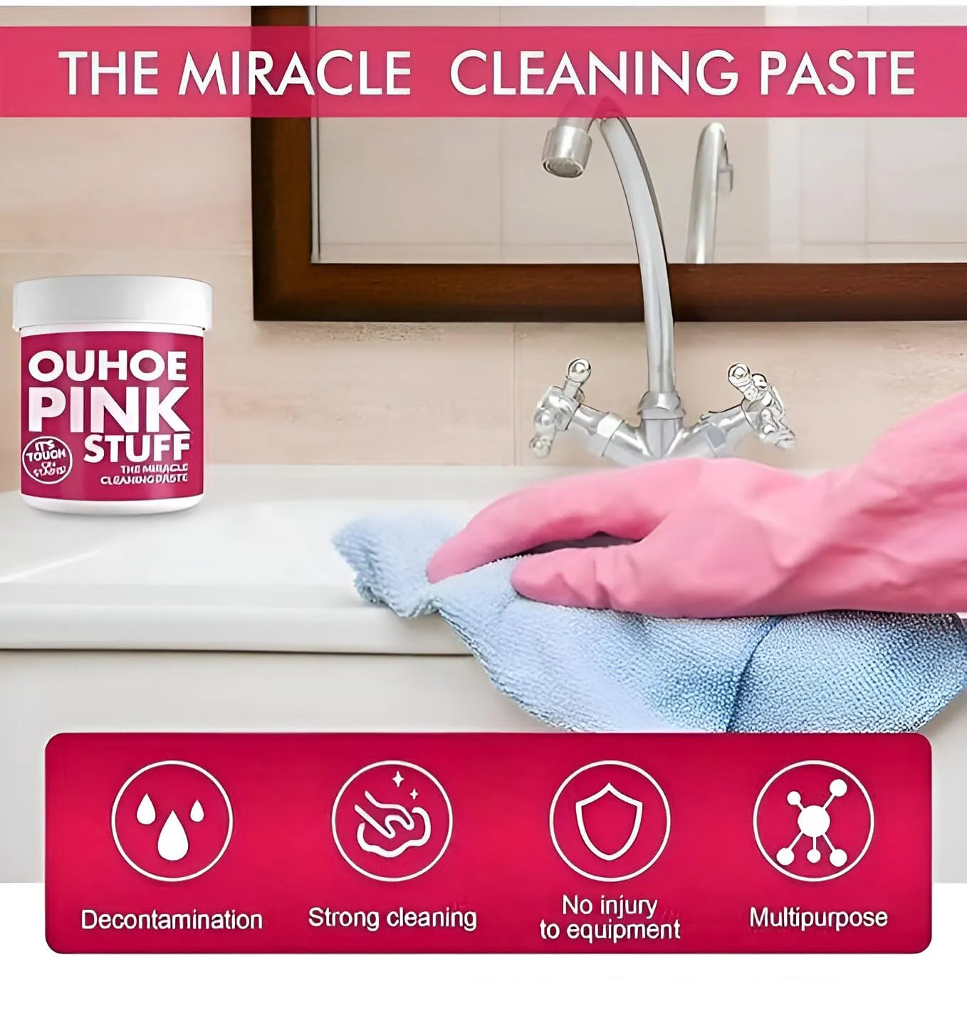Pink Stuff Cleaning Powder 100g (Pack of 2 )